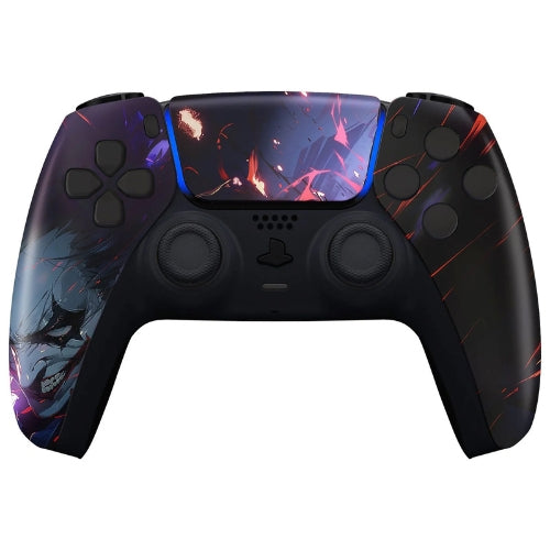 Fire Starter Playstation 5 PS5 DualSense Custom Upgraded Controller — Faceplate Front Angle