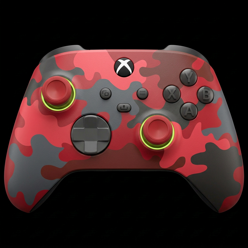 XBOX controller with illuminated TMR anti-drift joysticks