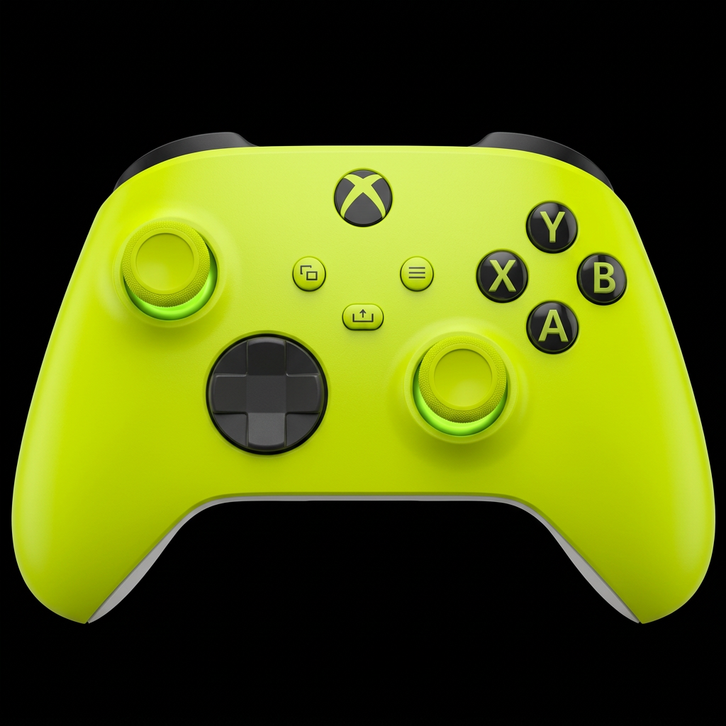 XBOX controller with illuminated TMR anti-drift joysticks