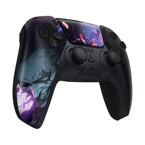 Fire Starter Playstation 5 PS5 DualSense Custom Upgraded Controller — Faceplate Left Angle